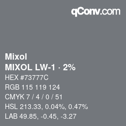 Farbcode: Mixol - MIXOL LW-1 · 2% | qconv.com