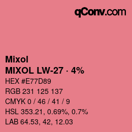 Farbcode: Mixol - MIXOL LW-27 · 4% | qconv.com