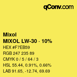 Farbcode: Mixol - MIXOL LW-30 · 10% | qconv.com