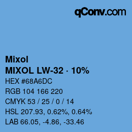 カラーコード: Mixol - MIXOL LW-32 · 10% | qconv.com