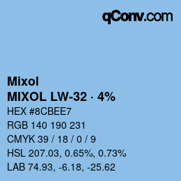 Farbcode: Mixol - MIXOL LW-32 · 4% | qconv.com