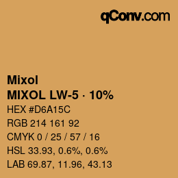 Farbcode: Mixol - MIXOL LW-5 · 10% | qconv.com