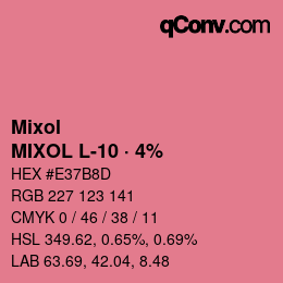 Farbcode: Mixol - MIXOL L-10 · 4% | qconv.com