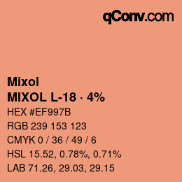 Code couleur: Mixol - MIXOL L-18 · 4% | qconv.com