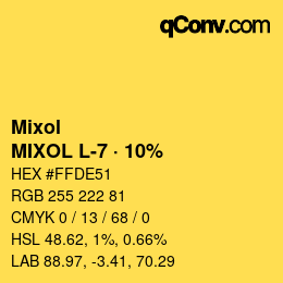 Farbcode: Mixol - MIXOL L-7 · 10% | qconv.com