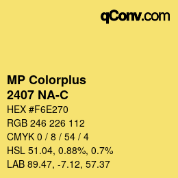 Farbcode: MP Colorplus - 2407 NA-C | qconv.com