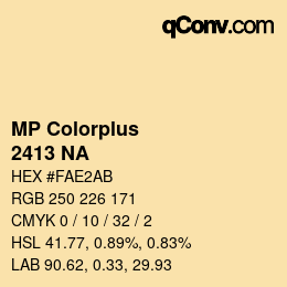 Farbcode: MP Colorplus - 2413 NA | qconv.com