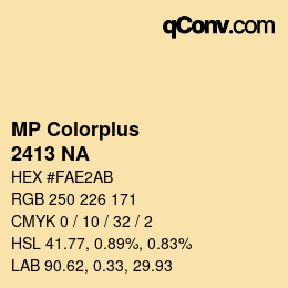 カラーコード: MP Colorplus - 2413 NA | qconv.com