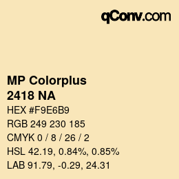 Farbcode: MP Colorplus - 2418 NA | qconv.com