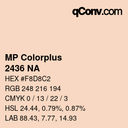 Farbcode: MP Colorplus - 2436 NA | qconv.com