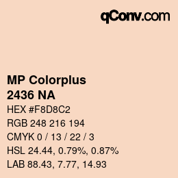 カラーコード: MP Colorplus - 2436 NA | qconv.com