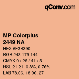 カラーコード: MP Colorplus - 2449 NA | qconv.com