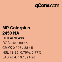 カラーコード: MP Colorplus - 2450 NA | qconv.com