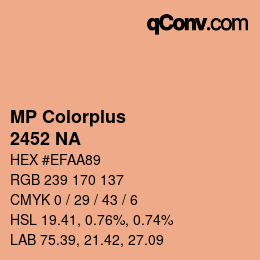 Farbcode: MP Colorplus - 2452 NA | qconv.com