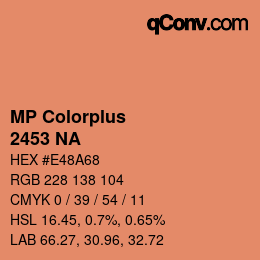 カラーコード: MP Colorplus - 2453 NA | qconv.com