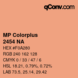 カラーコード: MP Colorplus - 2454 NA | qconv.com