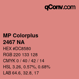 Farbcode: MP Colorplus - 2467 NA | qconv.com