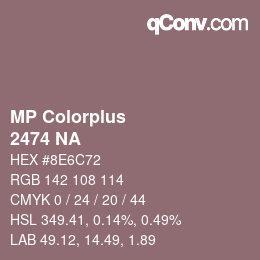 Farbcode: MP Colorplus - 2474 NA | qconv.com