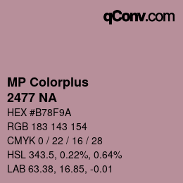 Farbcode: MP Colorplus - 2477 NA | qconv.com