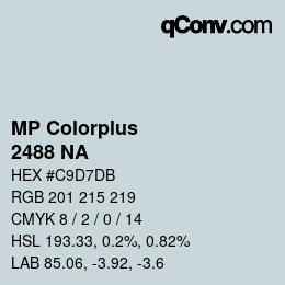 Farbcode: MP Colorplus - 2488 NA | qconv.com
