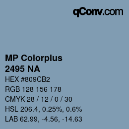 Farbcode: MP Colorplus - 2495 NA | qconv.com