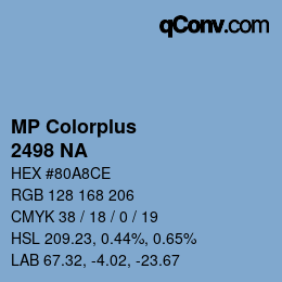 Farbcode: MP Colorplus - 2498 NA | qconv.com