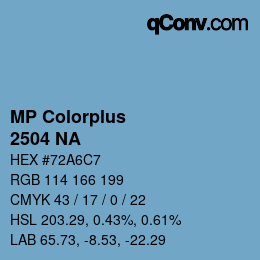 Farbcode: MP Colorplus - 2504 NA | qconv.com