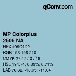 Farbcode: MP Colorplus - 2506 NA | qconv.com