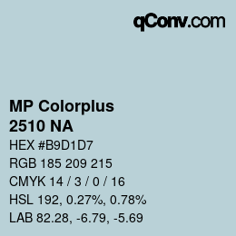 Farbcode: MP Colorplus - 2510 NA | qconv.com