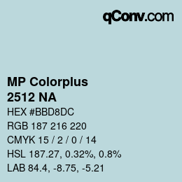 Farbcode: MP Colorplus - 2512 NA | qconv.com