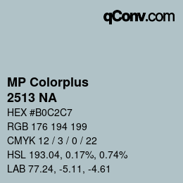 Farbcode: MP Colorplus - 2513 NA | qconv.com