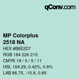 Farbcode: MP Colorplus - 2518 NA | qconv.com