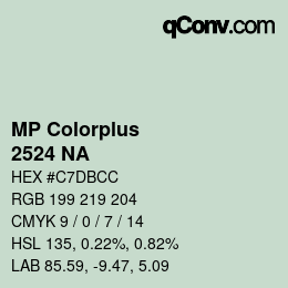 Farbcode: MP Colorplus - 2524 NA | qconv.com