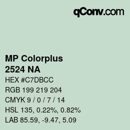 カラーコード: MP Colorplus - 2524 NA | qconv.com