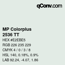 カラーコード: MP Colorplus - 2536 TT | qconv.com