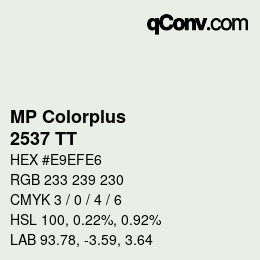 Color code: MP Colorplus - 2537 TT | qconv.com