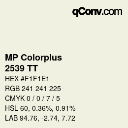 Código de color: MP Colorplus - 2539 TT | qconv.com