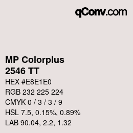 カラーコード: MP Colorplus - 2546 TT | qconv.com