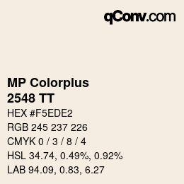 カラーコード: MP Colorplus - 2548 TT | qconv.com
