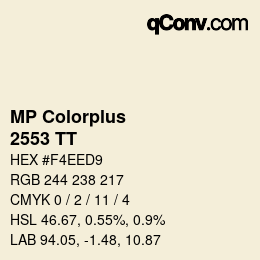 Farbcode: MP Colorplus - 2553 TT | qconv.com