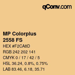 Color code: MP Colorplus - 2558 FS | qconv.com