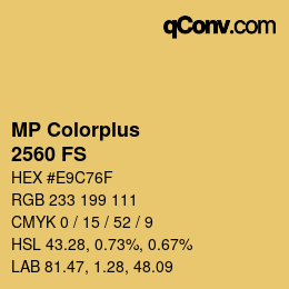 Código de color: MP Colorplus - 2560 FS | qconv.com