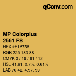 Color code: MP Colorplus - 2561 FS | qconv.com