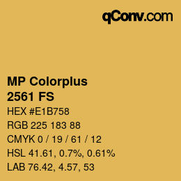 Código de color: MP Colorplus - 2561 FS | qconv.com