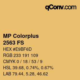 カラーコード: MP Colorplus - 2563 FS | qconv.com