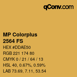 Code couleur: MP Colorplus - 2564 FS | qconv.com