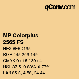 カラーコード: MP Colorplus - 2565 FS | qconv.com