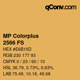 Color code: MP Colorplus - 2566 FS | qconv.com