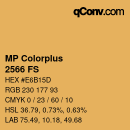 カラーコード: MP Colorplus - 2566 FS | qconv.com