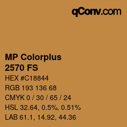 Color code: MP Colorplus - 2570 FS | qconv.com